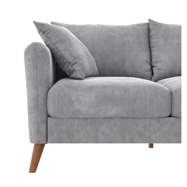 Divano grigio chiaro 147 cm Magnolia - Novogratz-image-4