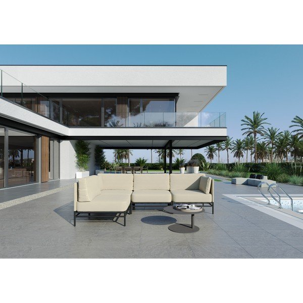 Divano modulare da giardino beige 234 cm Dandy - Sit Sit-image-1