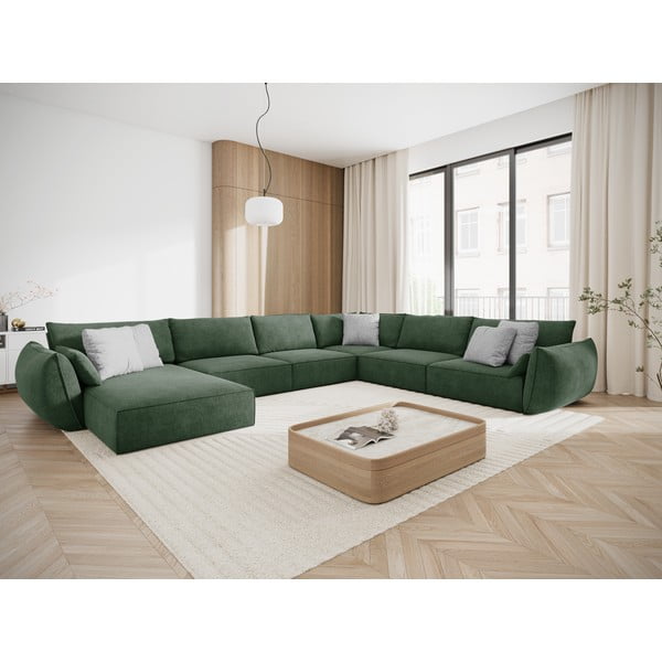 Divano angolare verde scuro (angolo destro) Vanda - Mazzini Sofas-image-1