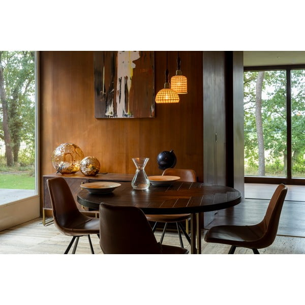 Tavolo da pranzo rotondo in acacia ø 120 cm Class - Dutchbone-image-4