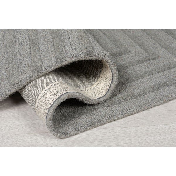 Tappeto in lana grigio 160x230 cm Estela - Flair Rugs-image-3