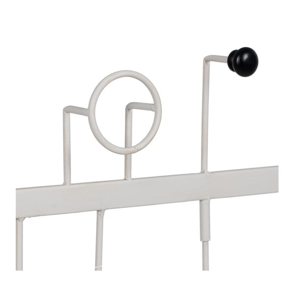 Appendiabiti da parete in metallo bianco - Ixia-image-2