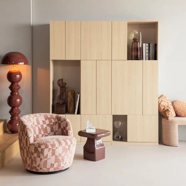 Mobile componibile di colore naturale 80x215 cm Build – WOOOD-image-1