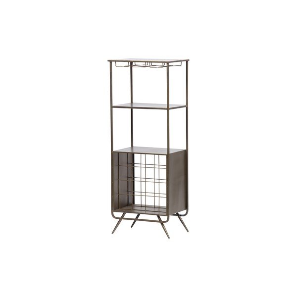 Portabottiglie in metallo in ottone per 16 bottiglie, 46x118 cm Vadim - WOOOD-image-1