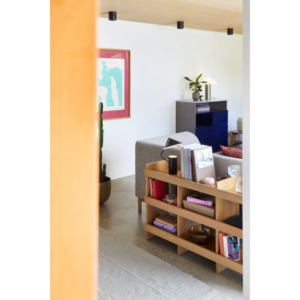 Libreria colore naturale effetto rovere 120x70x32 cm Momentum - Hübsch-image-1