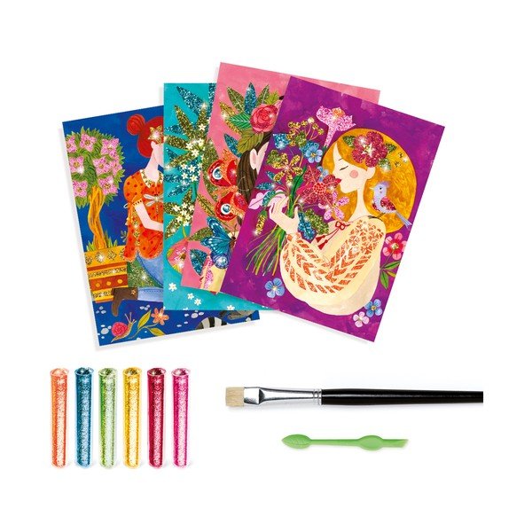 Set creativo Flower Girls - Djeco-image-1