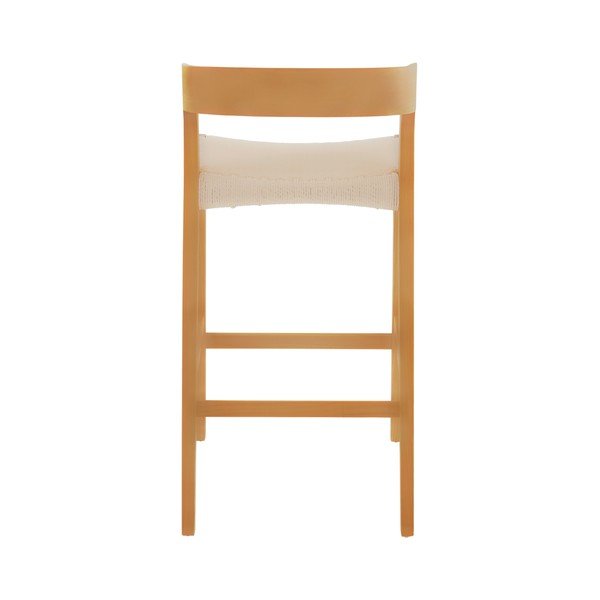 Sgabello da bar di colore naturale in olmo massiccio (altezza della seduta 65 cm) Vikdalen – Jotex-image-4