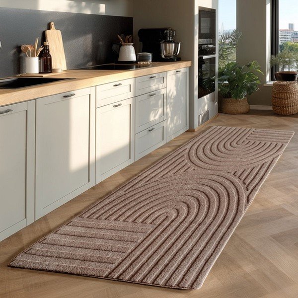 Passatoia beige 80x250 cm Pompei 1611 – Ayyildiz Carpets-image-1