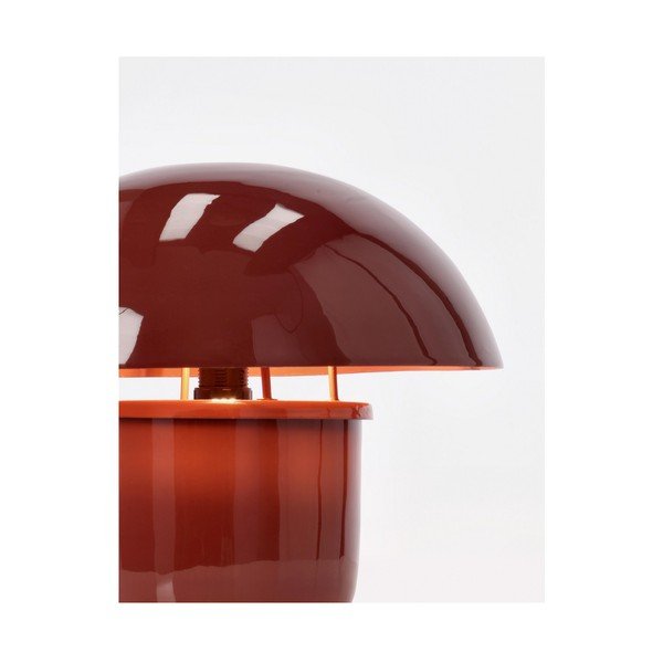 Lampada da tavolo burgundy in metallo con paralume in metallo (altezza totale 27 cm) Koppel – Bizzotto-image-2