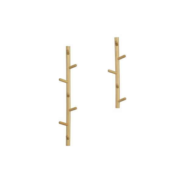 Appendiabiti da parete in legno di pino in colore naturale Marrit - WOOOD-image-4