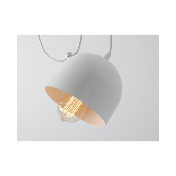 Lampada a sospensione bianca per 2 lampadine Popo - CustomForm-image-1