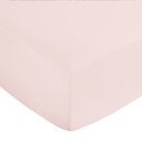 Lenzuolo con angoli rosa in raso di cotone 150x200 cm Cotton Sateen – Bianca