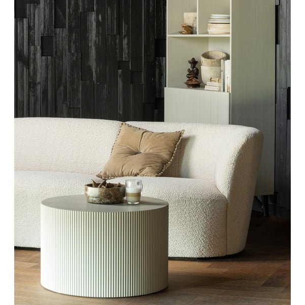 Tavolino rotondo beige ø 60 cm Sanne - WOOOD-image-4