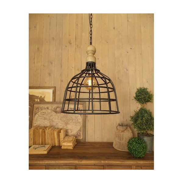 Lampadario sospeso in ferro Sam, ⌀ 50 cm - Orchidea Milano