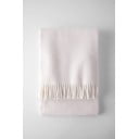 Plaid crema con basi di cotone, 140 x 180 cm Plain - Euromant