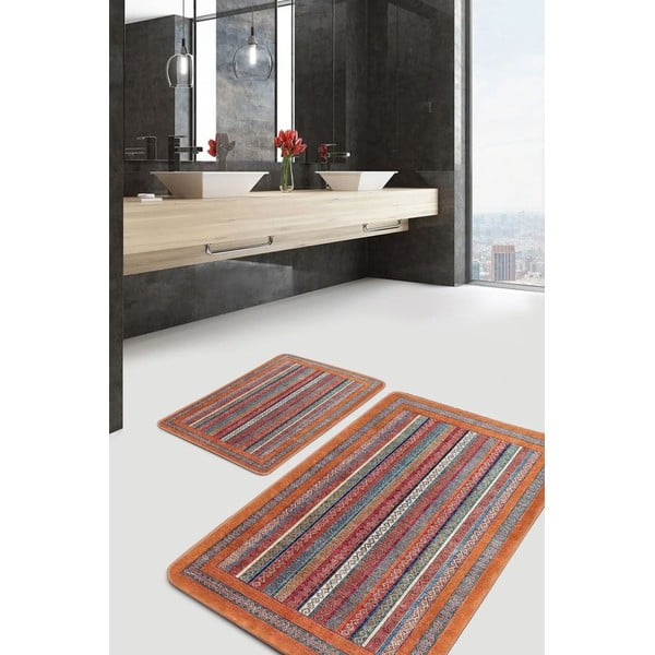 Set di tappetini per il bagno in velluto 2 pz 60x100 cm – Mila Home-image-4