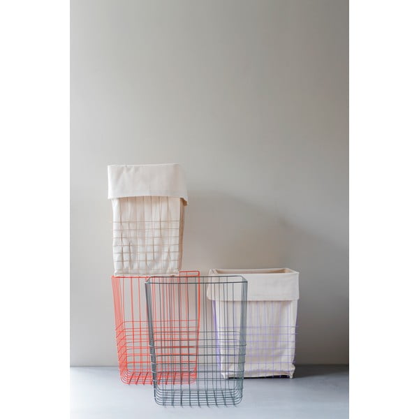 Cesto portabiancheria in metallo beige 64 l Store-It - Mette Ditmer Denmark-image-4