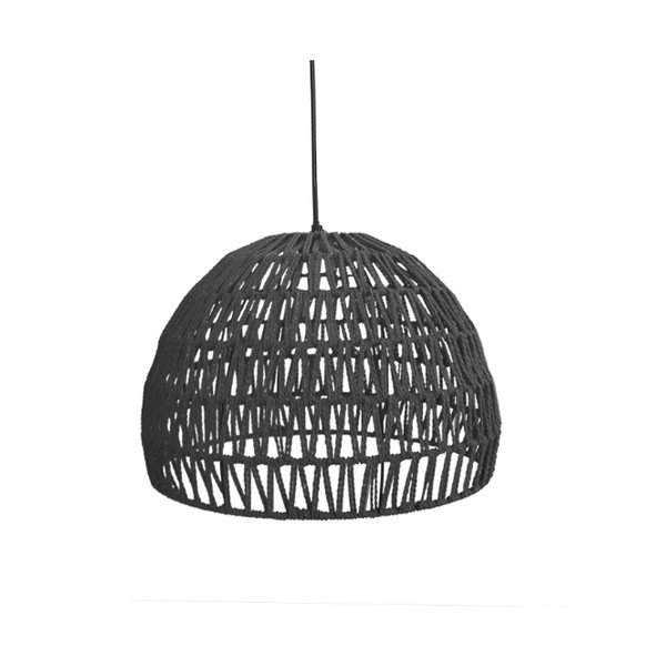 Černé stropní svítidlo LABEL51 Rope, ⌀ 38 cm