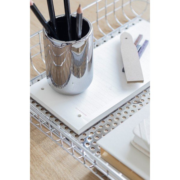 Portaspazzolino argentato in ceramica Lotus – Mette Ditmer Denmark-image-2