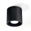 Apparecchio da soffitto nero Roda - Sollux