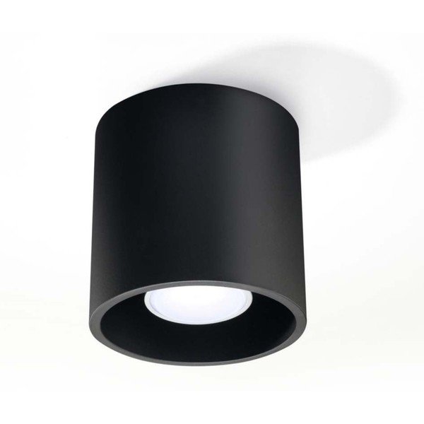 Apparecchio da soffitto nero Roda - Sollux