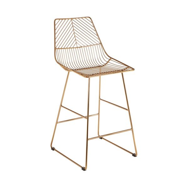 Sgabello da bar dorato in metallo District – Premier Housewares