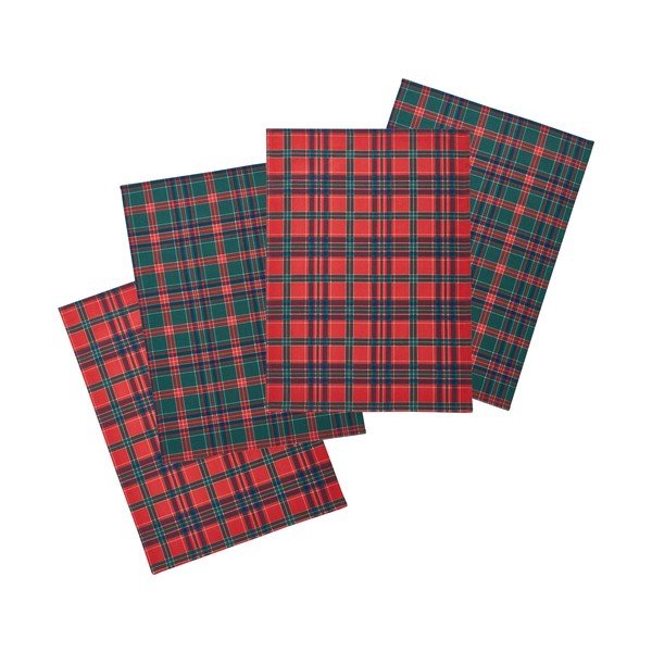 Set di strofinacci in cotone a tema natalizio 4 pz 70x50 cm Christmas Tartan Check – Catherine Lansfield