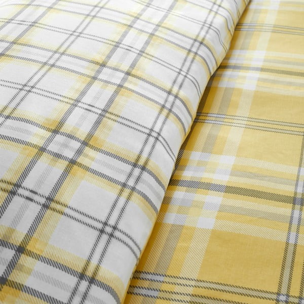 Biancheria da letto gialla , 200 x 200 cm Kelso - Catherine Lansfield-image-2