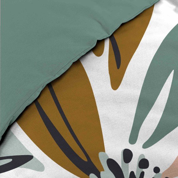 Set copripiumino e federa bianco in cotone per letto matrimoniale ed esteso 240x220 cm Octavia – douceur d'intérieur-image-3