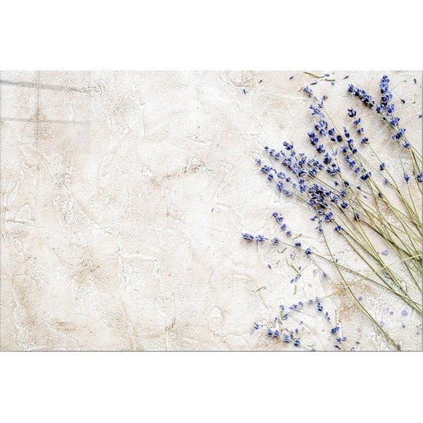 Pittura su vetro 100x70 cm Lavender - Wallity