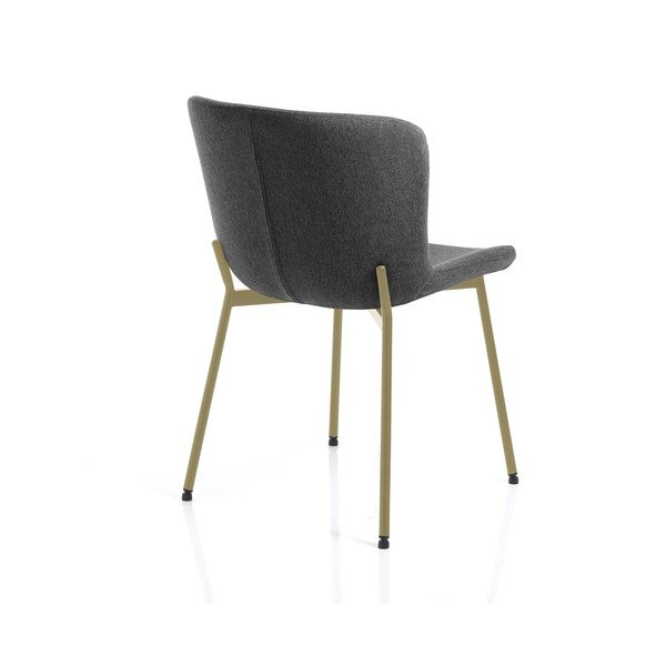 Sedie da pranzo in set grigio scuro 2 pz Snug – Tomasucci-image-3