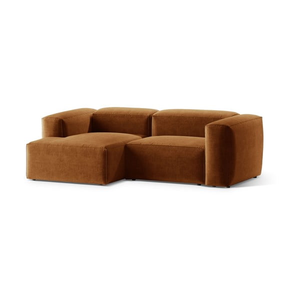 Divano angolare color mattone (con penisola a sinistra/con chaise lounge) Bergamo – Cosmopolitan Design-image-2