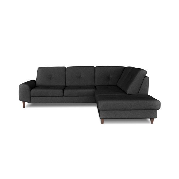 Šedá rohová rozkládací pohovka Windsor & Co. Sofas Beta, pravý roh