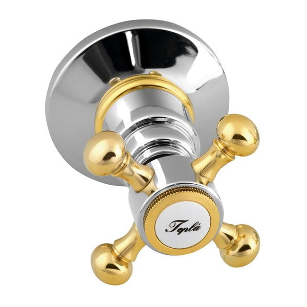 Rubinetto per doccia in argento lucido/dorato da incasso (con due uscite) Antea – Sapho-image-2