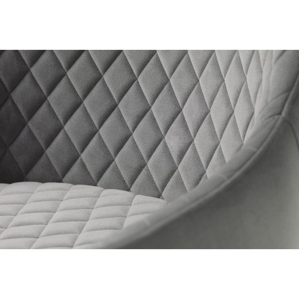 Poltrona in velluto grigio chiaro Ottowa - Unique Furniture-image-4