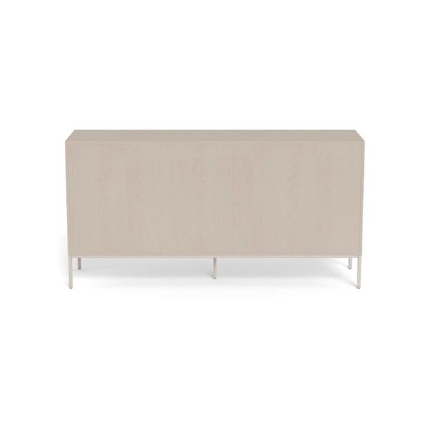 Credenza grigia in melamina 157x80x40 cm Palmdale – Actona-image-4