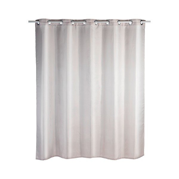 Tenda da doccia grigia con finitura antimuffa Barocco, 180 x 200 cm Comfort Flex - Wenko