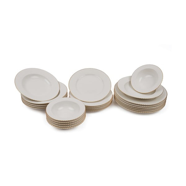Set di stoviglie in porcellana da 24 pezzi Kutahya Galla - Kütahya Porselen-image-2