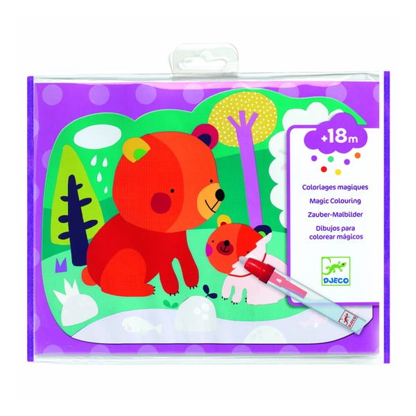 Pagine da colorare ad acqua Forest - Djeco-image-2