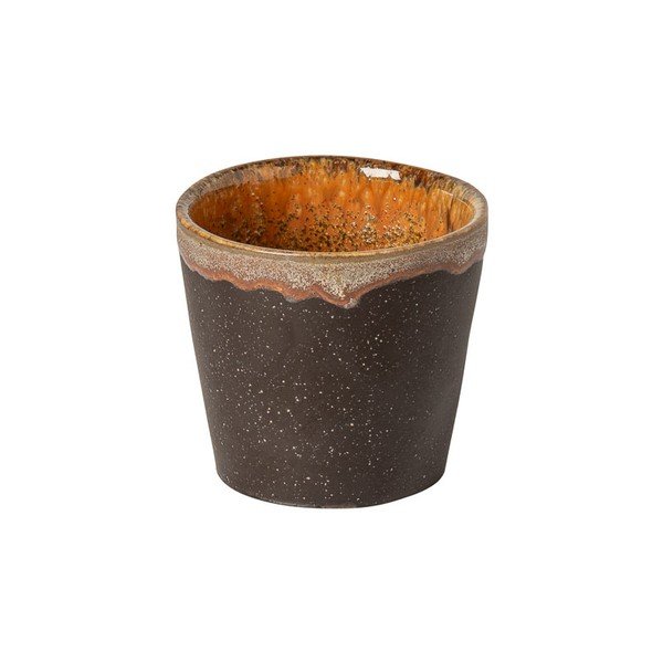 Tazzina per espresso marrone scuro in gres 70 ml Poterie – Casafina