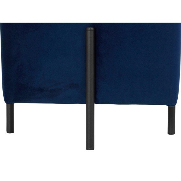 Sgabello in velluto blu scuro Nolan - Støraa-image-2