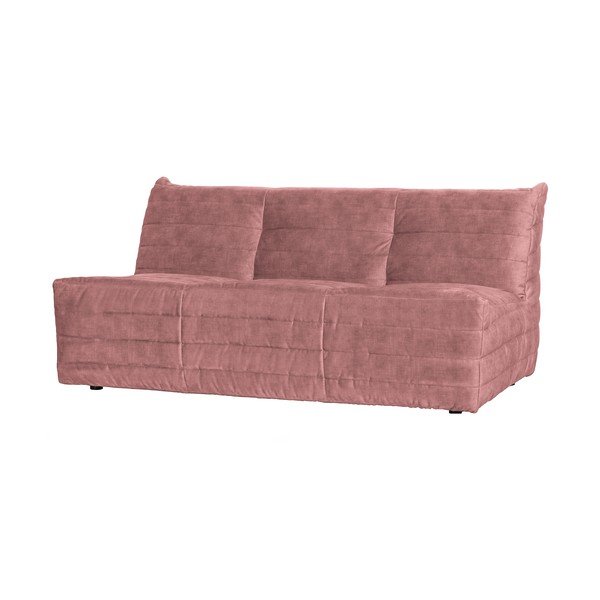 Divano in velluto rosa chiaro 160 cm Bag - WOOOD-image-1