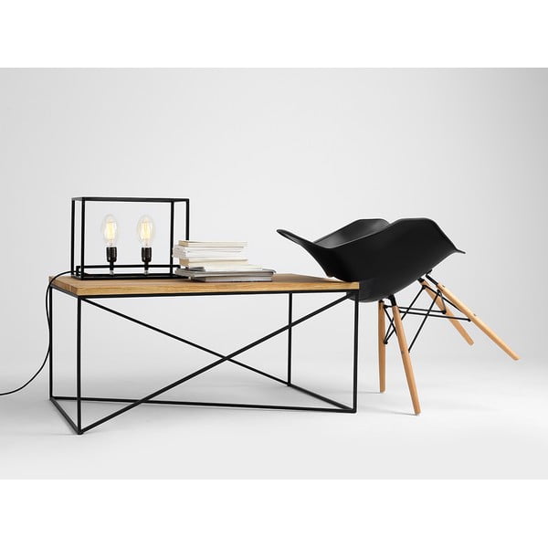 Tavolino in legno di quercia decorato, 100 x 60 cm Memo - CustomForm-image-4