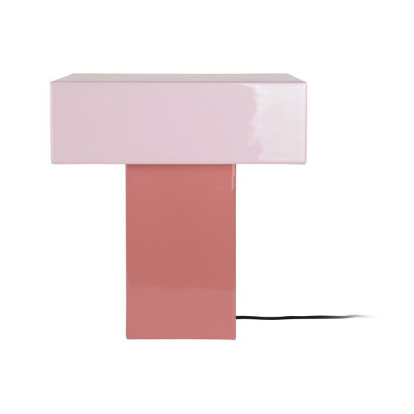 Lampada da tavolo rosa (altezza totale 35 cm) Grato Recto – Leitmotiv