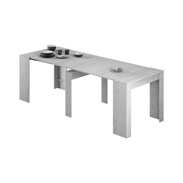 Tavolo da pranzo pieghevole grigio Work - Evergreen House-image-1