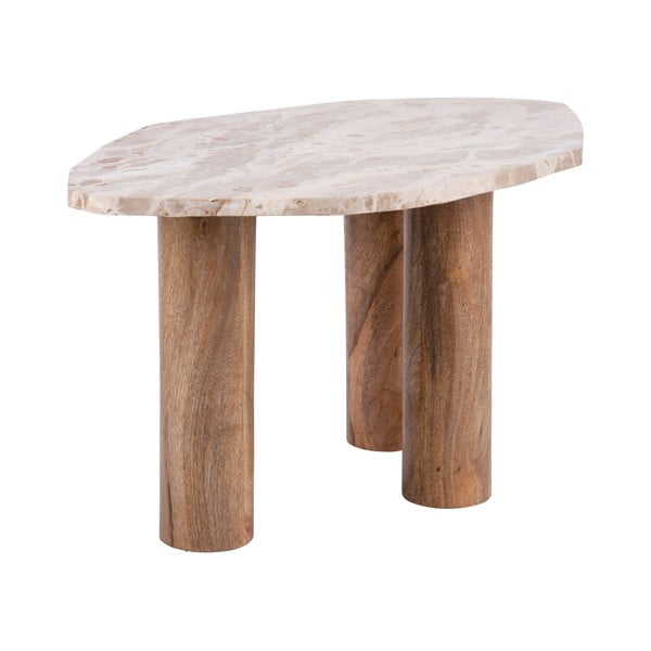 Tavolino con piano in marmo 50x75 cm Organic - Leitmotiv-image-4
