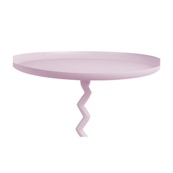 Tavolino rotondo in metallo ø 40 cm Zig Zag – Leitmotiv-image-1