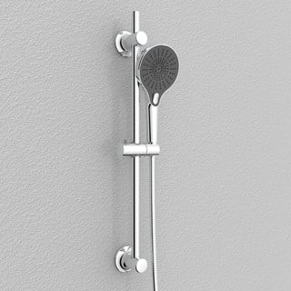 Asta doccia autoportante in acciaio inox argento lucido 70 cm - Wenko