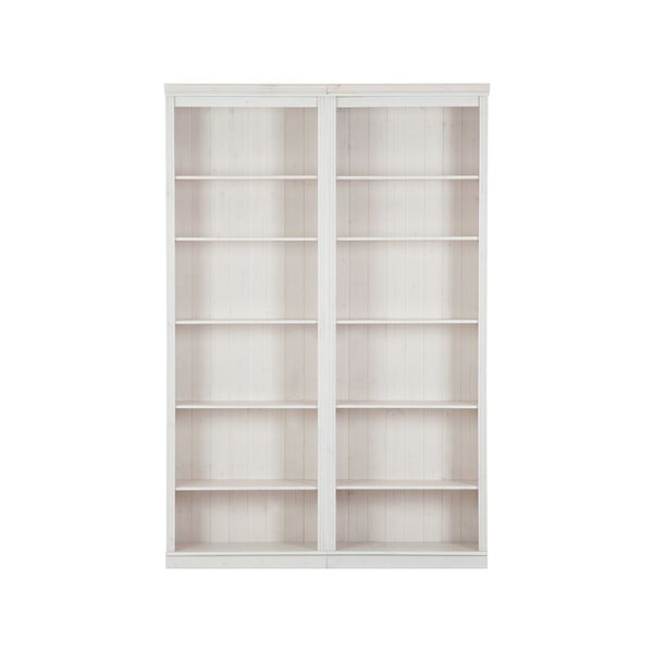 Libreria in legno di pino bianco 148x223 cm Anita - Støraa