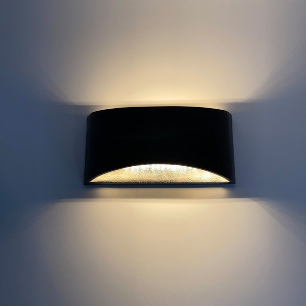 Lampada a LED nera da parete dimmerabile Arles - Fischer & Honsel-image-2